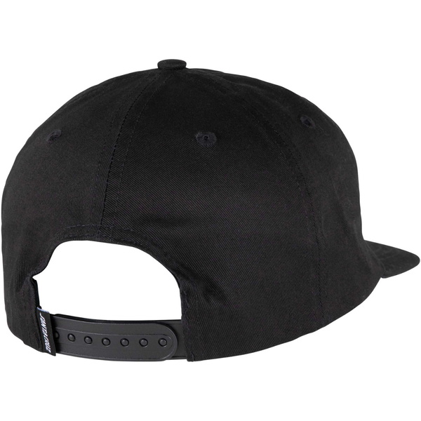 2026 Santa Cruz Mens Cruz Label Snapback SCA-CAP-9580 - Black